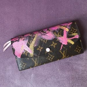 Custom hand-painted Louis Vuitton wallet